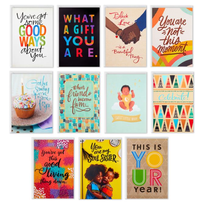 Friends and Fam Assorted All-Occasion Cards, Pack of 12