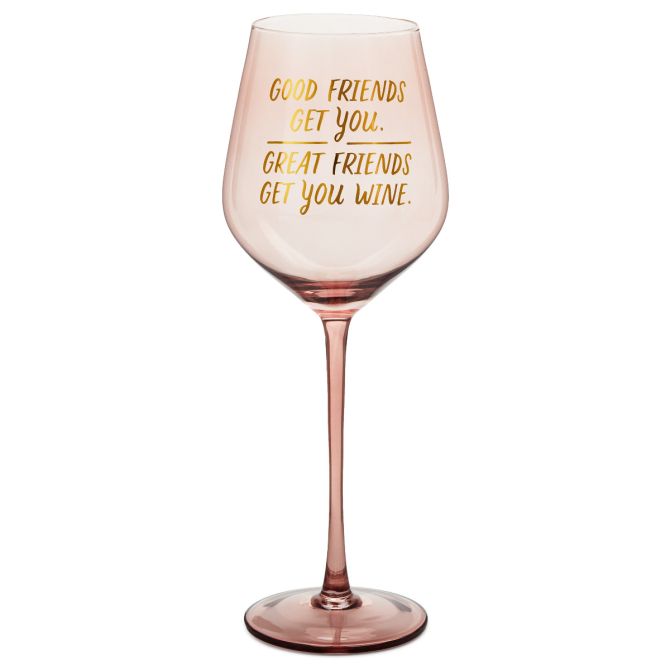 2PK: Good Friends, Great Friends Wine Glass