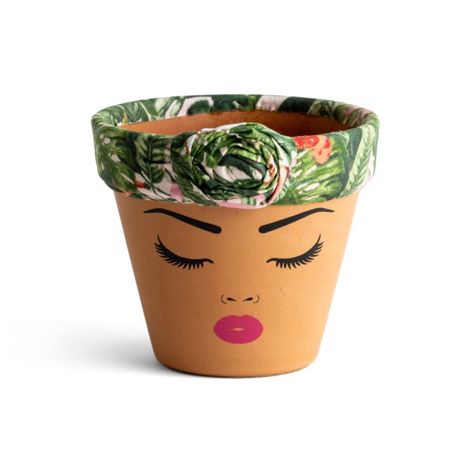 Planter: Pink & Green 6 inch