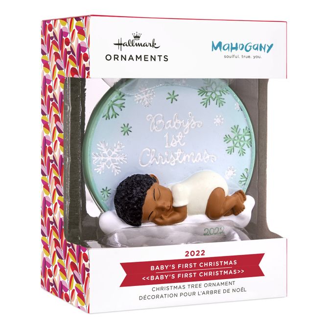 Mahogany Baby's First Christmas 2023 Hallmark Ornament