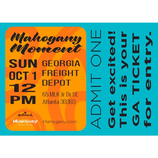 Mahogany Moment General Attendance Ticket 