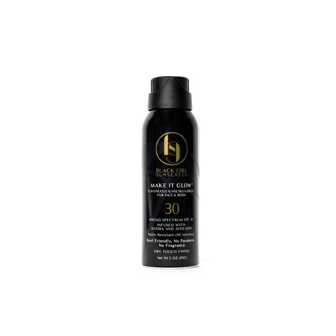 Black Girl Make it Glow SPF 30 Spray