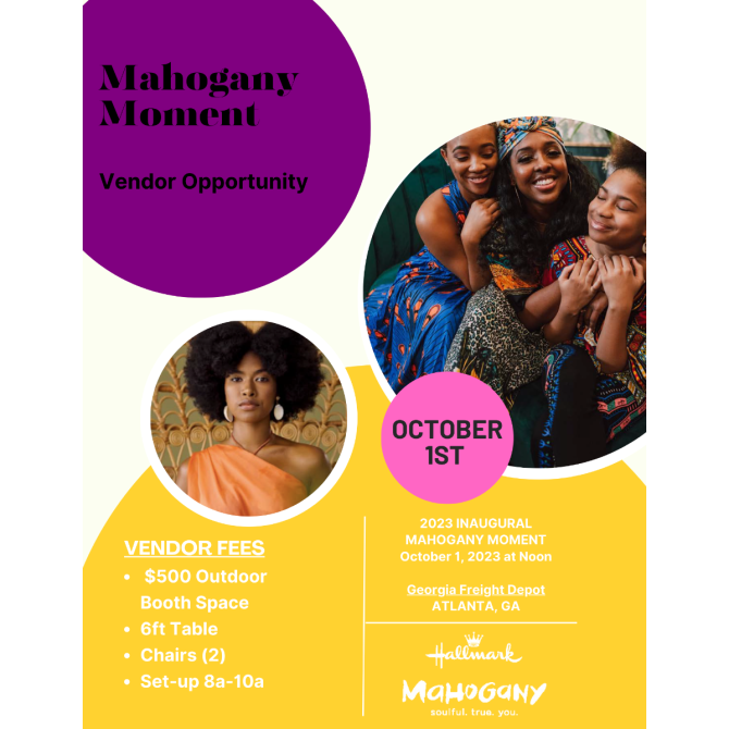 Premium Vendor Space: Mahogany Moment