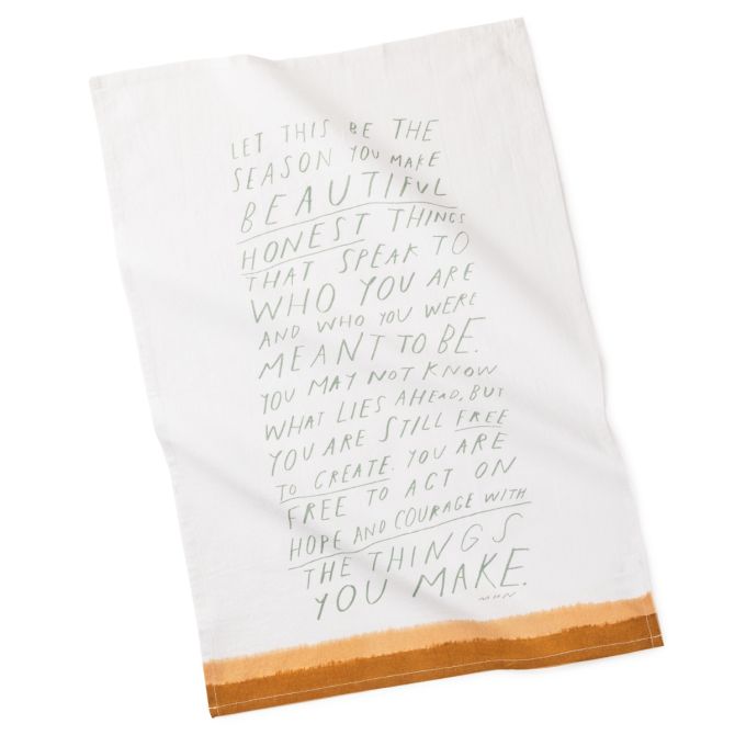 Morgan Harper Nichols Beautiful Honest Things Tea Towel