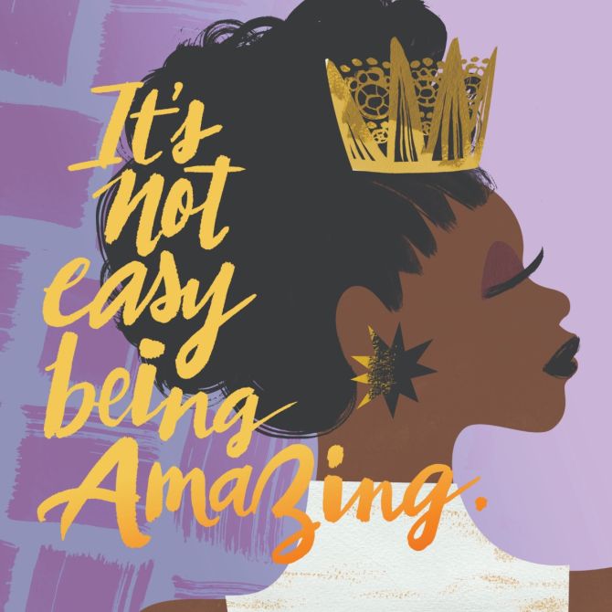 It's Not Easy Being Amazing Art Print, 12x12