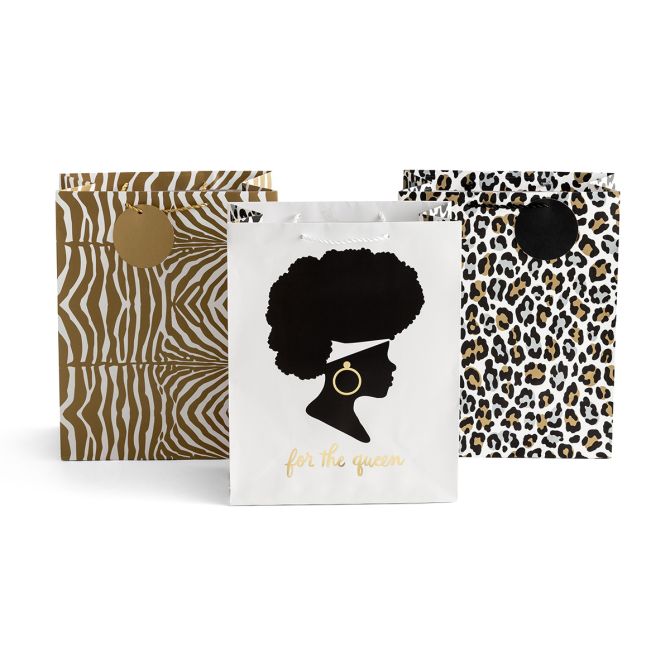 3-Pack For the Queen Assorted Gift Bags, 13" 